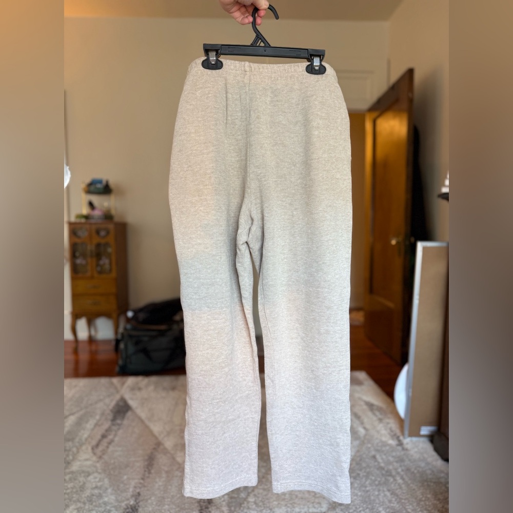 Jones New York Petite 100% cotton pants / beige / cream / petite medium